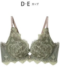 AMPHI ブラジャー 谷間メイク 脇高設計 細身え効果 Gカップまで対応 大きいサイズ 【Glama-Rich グラマリッチ 脇スッキリタイプ】ブラ BYJ603 アンフィ／ワコール