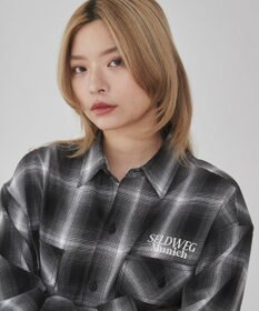 WEGO 【ユニセックス着用ITEM】グラフィックオンブレチェックシャツ（LS）