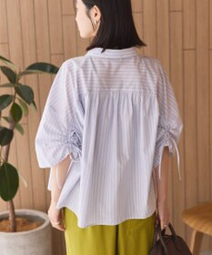 AMERICAN HOLIC 接触冷感ギャザーリボンスリーブ半袖シャツ