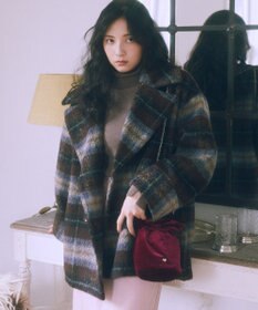 earth music&ecology ベロアハンドルバッグ