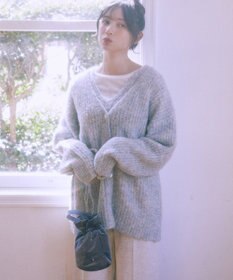 earth music&ecology ベロアハンドルバッグ