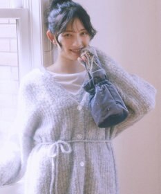 earth music&ecology ベロアハンドルバッグ