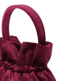 earth music&ecology ベロアハンドルバッグ