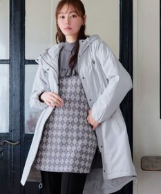 Tiaclasse アーガイルジャガードフリルチュニック