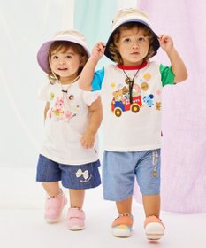 MIKI HOUSE HOT BISCUITS 【48-54cm】 日よけ付き サファリハット