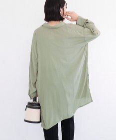 Green Parks Ｉ　ターンバック長袖レーヨンチュニック