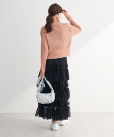 Green Parks 配色リブＺｉｐニットカーディガン