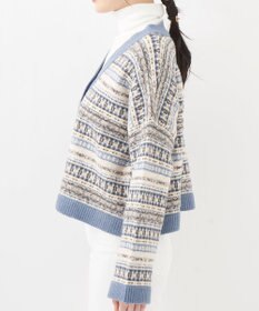 OP／FILA 【OP】ジャガードニットカーディガン