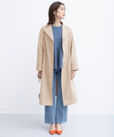 組曲 L 【WEB限定】コットンライクツイル スタンドネックコート