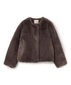 UNFILO L エコファー クロップドジャケット