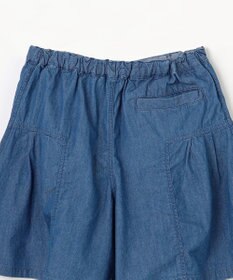 組曲 KIDS 【150-160㎝】 ブルーフラワーデニムキュロット