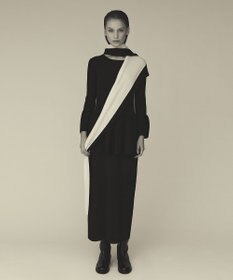 GRACE CONTINENTAL ペプラムニットワンピース