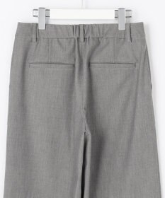 J.PRESS LADIES S シャンブレー2wayストレッチ ワイド ストレート パンツ