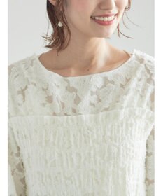 Te chichi 【宮本茉由着用】カットジャガードチュニックブラウス