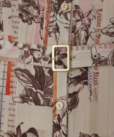 GRACE CONTINENTAL ロゴフラワ－プリントボウタイワンピース