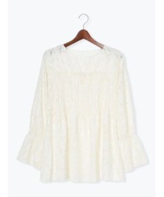 Te chichi 【宮本茉由着用】カットジャガードチュニックブラウス