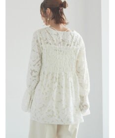 Te chichi 【宮本茉由着用】カットジャガードチュニックブラウス