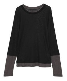 earth music&ecology レイヤードシアープルオーバー