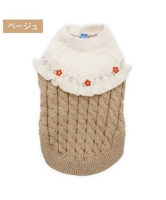 PET PARADISE ペットパラダイス バイカラー ニット 《ベージュ》 小型犬