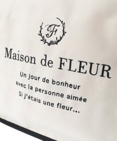 Maison de FLEUR パイピングスクエアトートバッグ