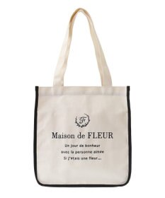 Maison de FLEUR パイピングスクエアトートバッグ