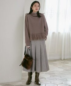 23区 【SLOW/一部店舗限定】ニットトータル フリンジ ニット