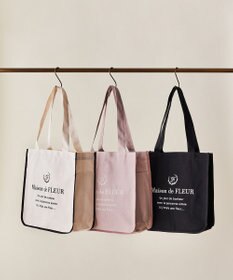 Maison de FLEUR パイピングスクエアトートバッグ