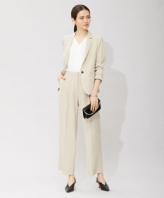 ICB 【洗える】ソフトジョーゼット Vネックブラウス