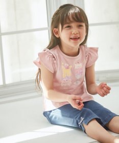 ANY KIDS オンオフショルダーパフェTシャツ