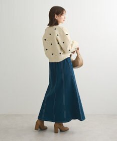 Green Parks ・ｓｗｉｎｇ　ｂｙ　ハート刺繍ニットカーディガン