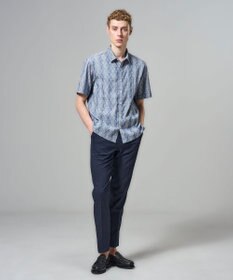 JOSEPH HOMME 【新柄】ストライプジャガードストレッチ 　レギュラーカラー半袖シャツ