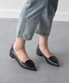 INTER-CHAUSSURES 【FABIO RUSCONI】ローヒールポインテッドトウパンプス