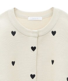Green Parks ・ｓｗｉｎｇ　ｂｙ　ハート刺繍ニットカーディガン