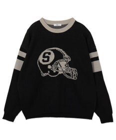 WEGO 【ユニセックス着用ITEM】ジャガードスリーブラインプルオーバー