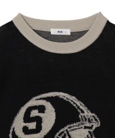 WEGO 【ユニセックス着用ITEM】ジャガードスリーブラインプルオーバー