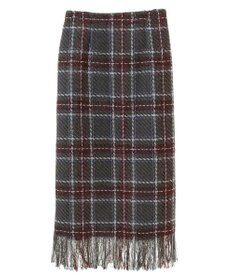 Green Parks ・ＳＵＧＡＲ　ＳＰＯＯＮ　チェックフリンジスカート