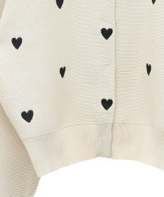 Green Parks ・ｓｗｉｎｇ　ｂｙ　ハート刺繍ニットカーディガン