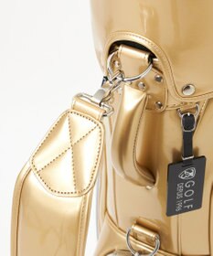 23区GOLF 【UNISEX】エレガントエナメルキャディバッグ　キャスター付きで移動もラクチン