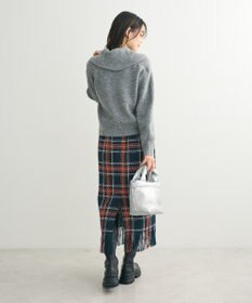 Green Parks ・ＳＵＧＡＲ　ＳＰＯＯＮ　チェックフリンジスカート