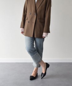 INTER-CHAUSSURES 【FABIO RUSCONI】ローヒールポインテッドトウパンプス