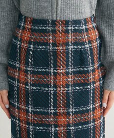 Green Parks ・ＳＵＧＡＲ　ＳＰＯＯＮ　チェックフリンジスカート
