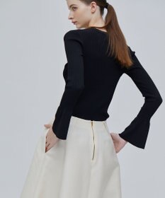 BEIGE， HANNA / リブニットトップス