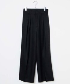 WEGO ハイウエストタックワイドスラックパンツ