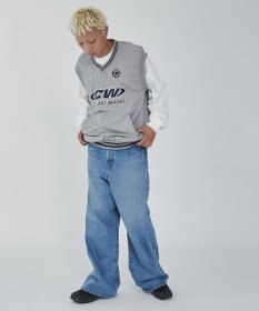 WEGO ナイロンVネックベスト