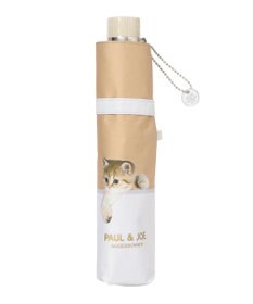 MOONBAT 【軽量】PAUL & JOE 晴雨兼用日傘 折りたたみ傘 スウィンギングヌネット 一級遮光 遮熱 UV