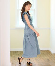 Feroux ショルダーフリルティアード ワンピース