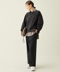 ANY L ロゴ刺繍ダンボールトレーナー