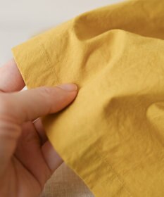 muuc 〈多彩な着方が叶う〉〈衿立て＆衿折り〉〈遠州織物の工場で織られた上質なコットン生地〉リボン紐付き多様衿 シャツワンピース