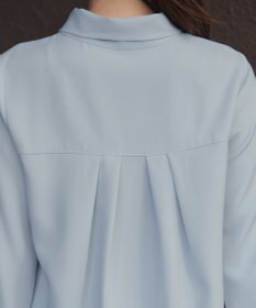 Tiaclasse L 取り外しパール付きボウタイブラウス