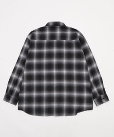 WEGO 【2025年秋冬新作/SMLサイズ展開/ユニセックス着用ITEM】オンブレチェックネルシャツ（LS）